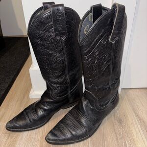 Tony Lama Black Cowboy Boots